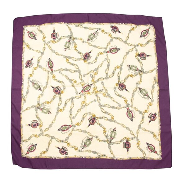 Vintage Lantern Lamp Scarf Accessories Made in Italy - Picture 1 of 1